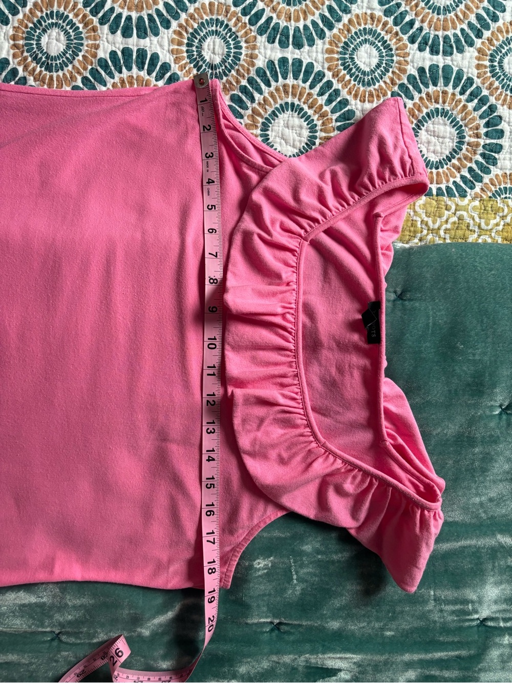 Talbots Pink Ruffle-Neck Sleeveless Tank - Picture 3 of 6